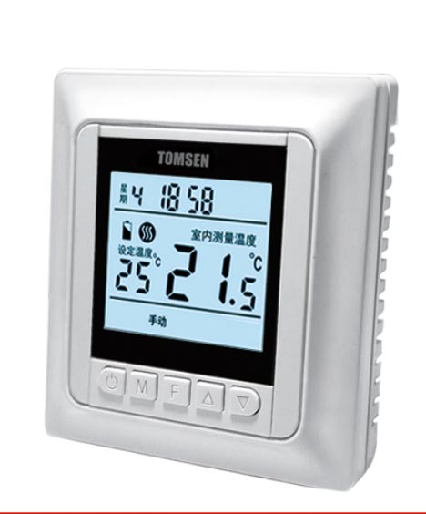 TM808系列豪華液晶顯示編程型溫控器(電暖/水暖)