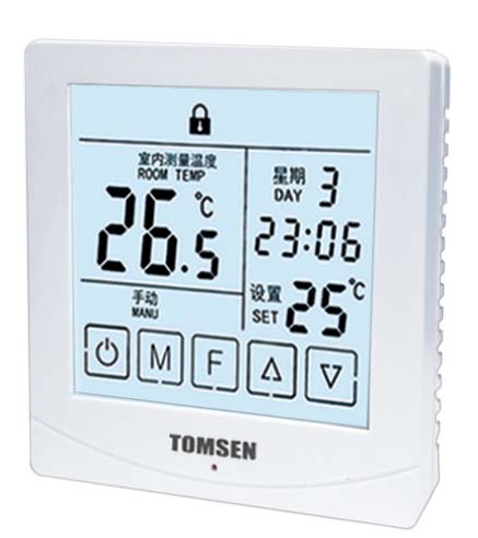 TM815大屏液晶顯示編程觸摸型溫控器((電暖/水暖)