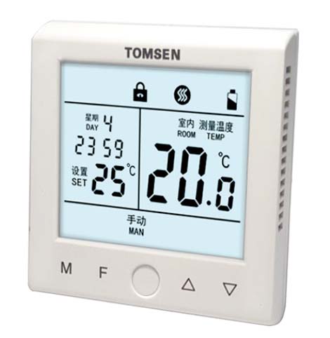 TM819/WIFI/485單按鍵觸摸型溫控器(電暖/水暖)