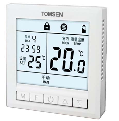 TM832經(jīng)典按鍵編程型溫控器(電暖/水暖)