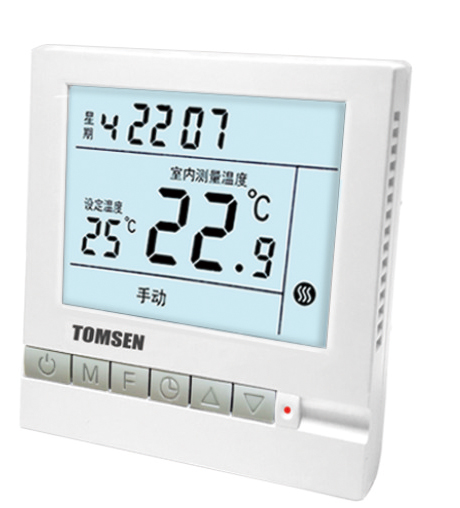 TM801系列大屏液晶顯示定時型溫控器(電暖/水暖)