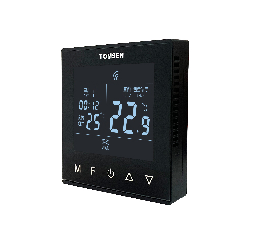 TM828V 鋼化玻璃觸摸按鍵型溫控器(電暖/水暖)