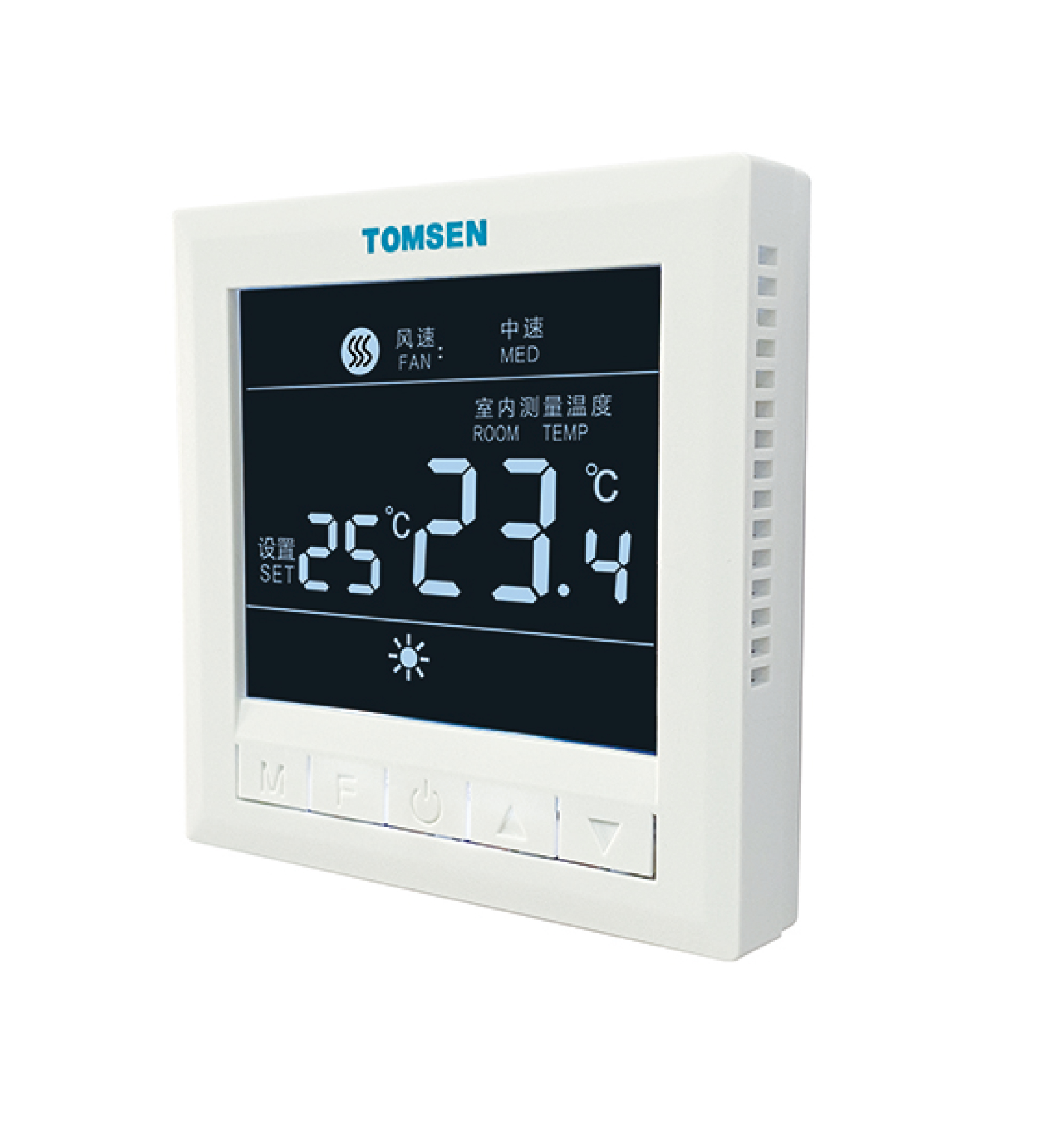 TM618V 經典大屏按鍵型中央空調溫控器