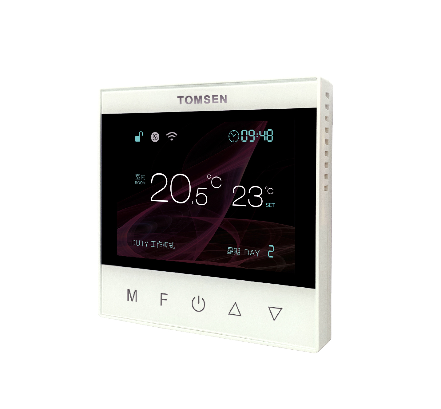 TM838 炫彩觸摸按鍵編程型溫控器(電暖 / 水暖)