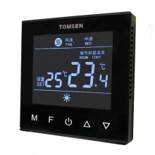 TM616V 鋼化玻璃觸摸按鍵型中央空調溫控器
